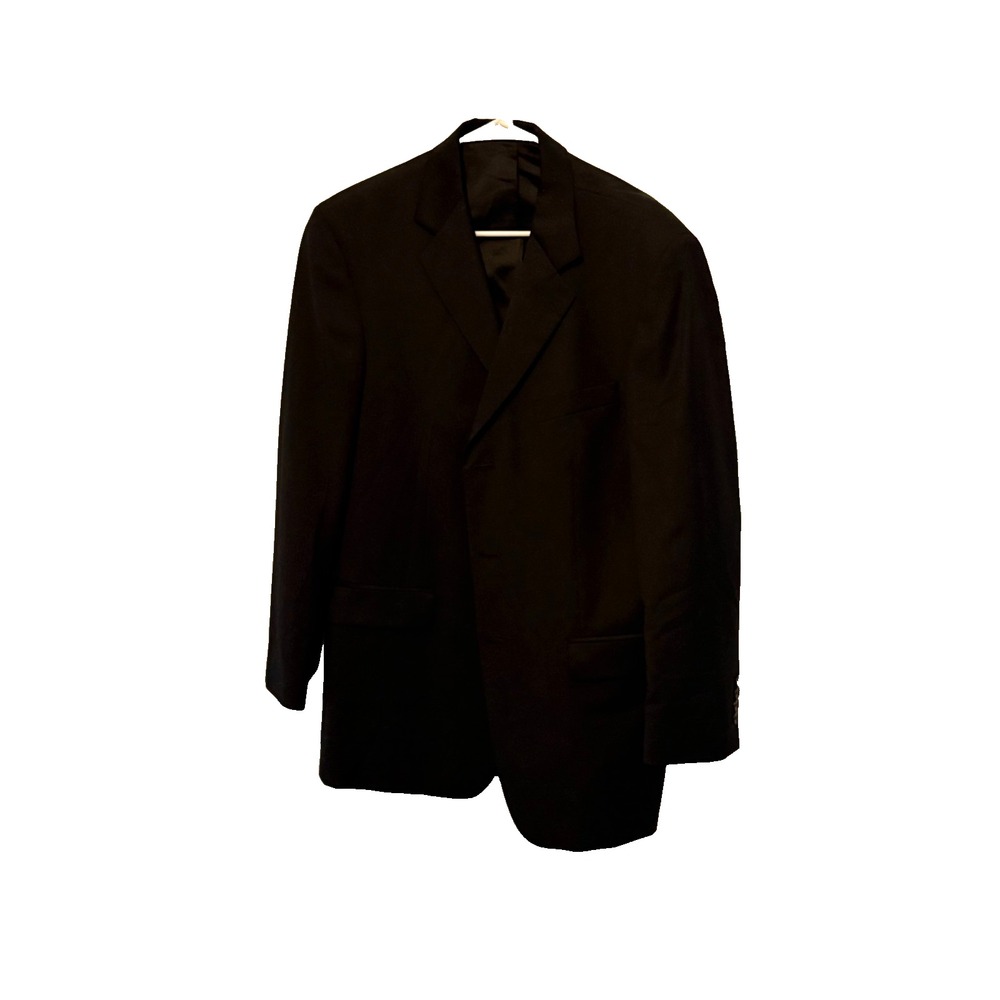 Alfani Mens Suit Jacket Black Sport Coat Blazer